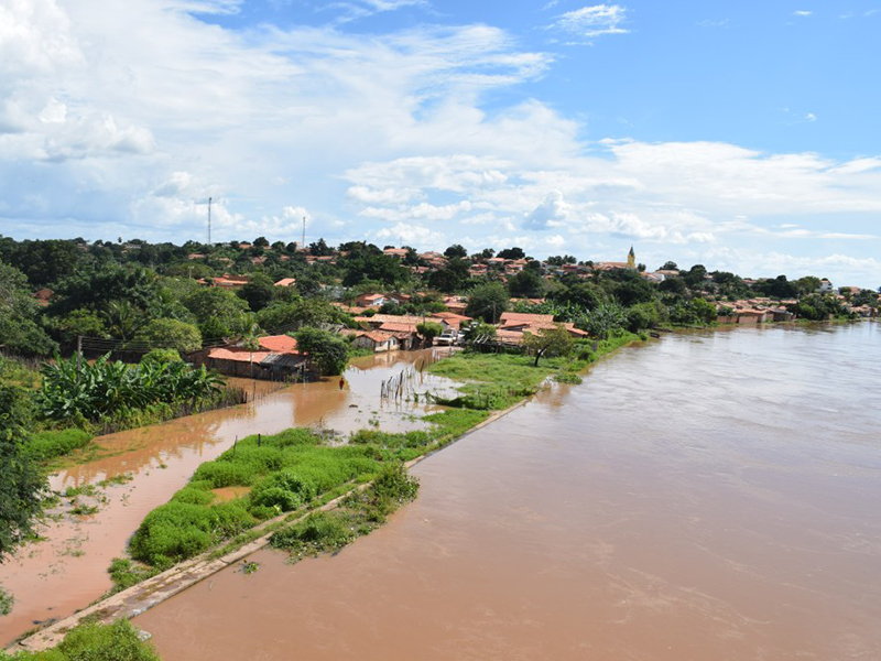 Cheia do rio ParnaÃ­ba em LuzilÃ¢ndia
