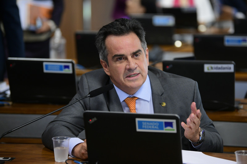 Senador Ciro Nogueira durante sessão de comissão técnica no senado - (Pedro França/Agência Senado)