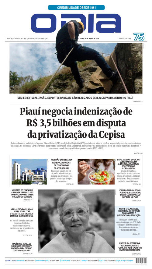 Confira os principais destaques do Jornal O Dia desta quinta-feira (25)