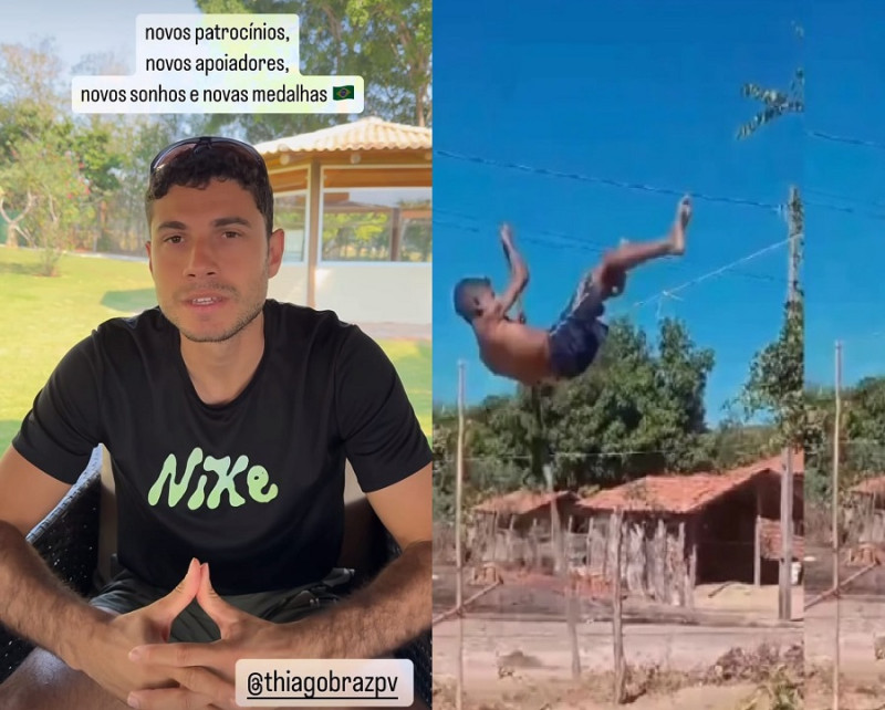 Thiago Braz pede apoio ao jovem piauiense do salto com vara: “vejo futuro nesse cara”