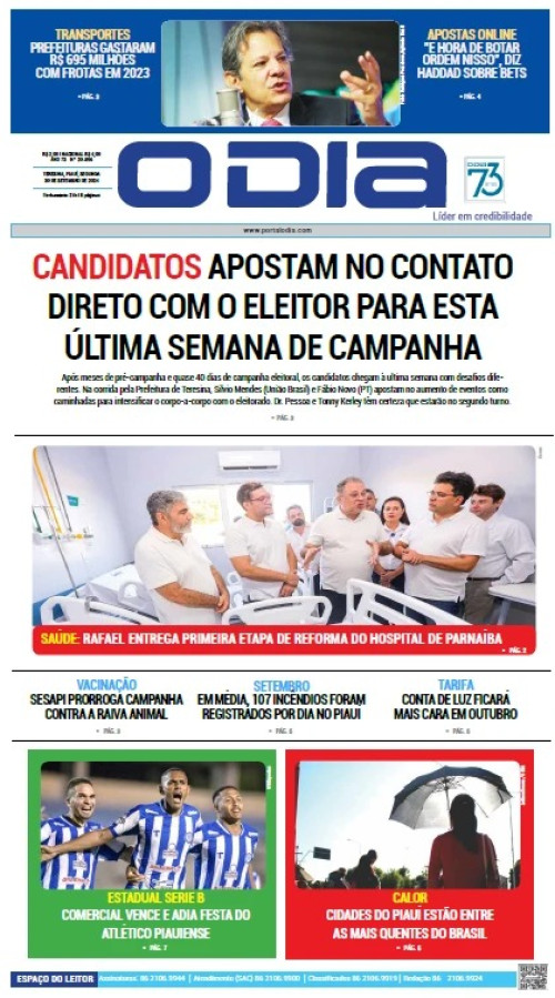 Confira os principais destaques do Jornal O Dia desta segunda-feira (30)