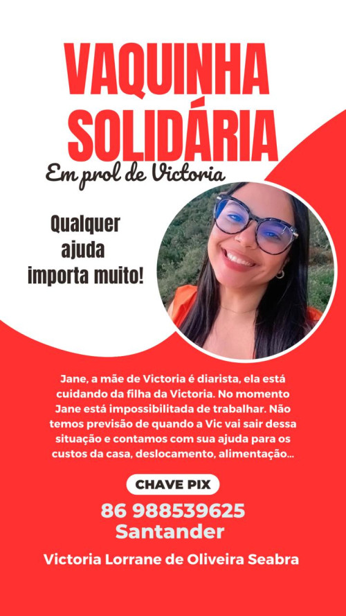 Família de enfermeira atropelada em Teresina faz vaquinha para ajudar nas despesas - (Reprodução/Instagram)