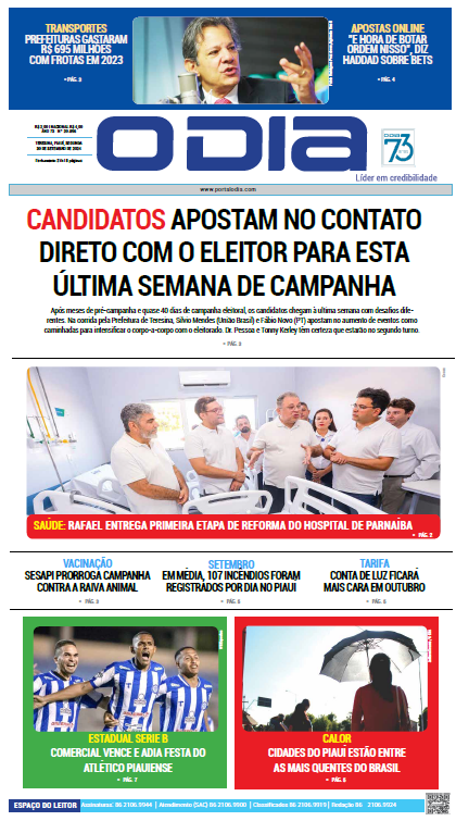 Confira os principais destaques do Jornal O Dia desta segunda-feira (30) - (Reprodução)