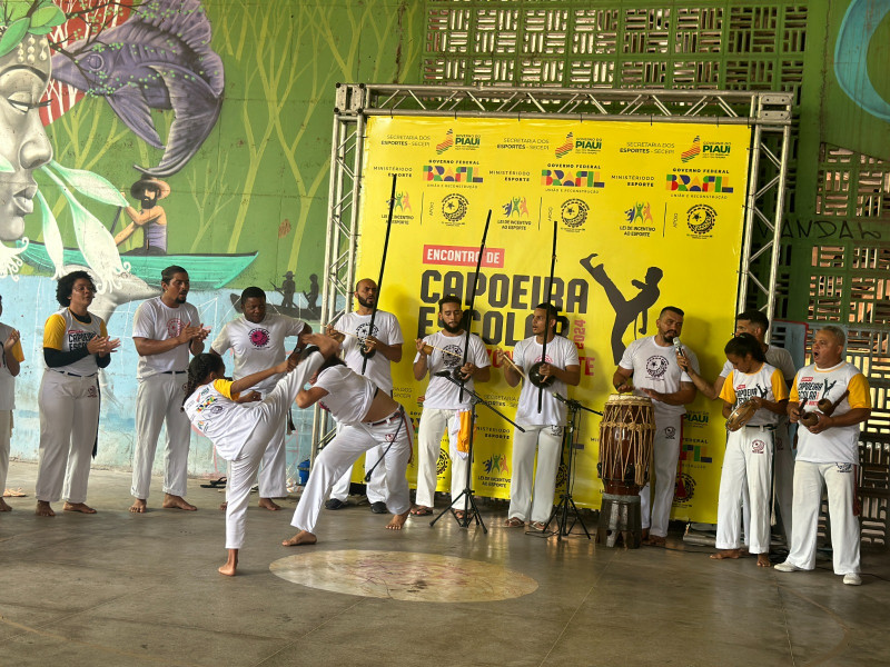 Em Teresina, I Encontro de Capoeira Escolar mobiliza projetos sociais e reúne diversos atletas