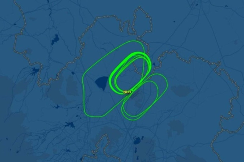 Entenda por que o avião de Lula voou em círculos por horas - (Reprodução/Flight Aware)