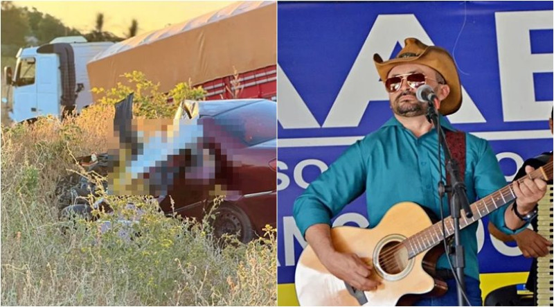 Cantor Jailson Leal morre em colisão frontal com caminhão na BR-316, no interior do Piauí - (Reprodução/redes sociais)