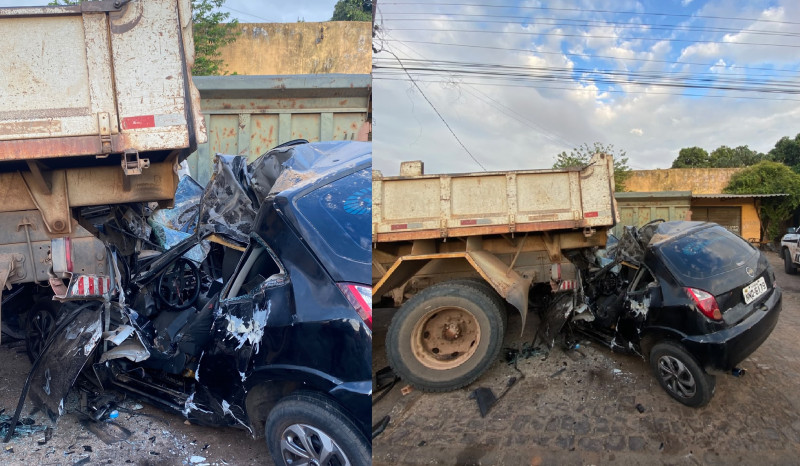 Motorista morre após colidir carro contra caçamba estacionada na BR-316, em Teresina