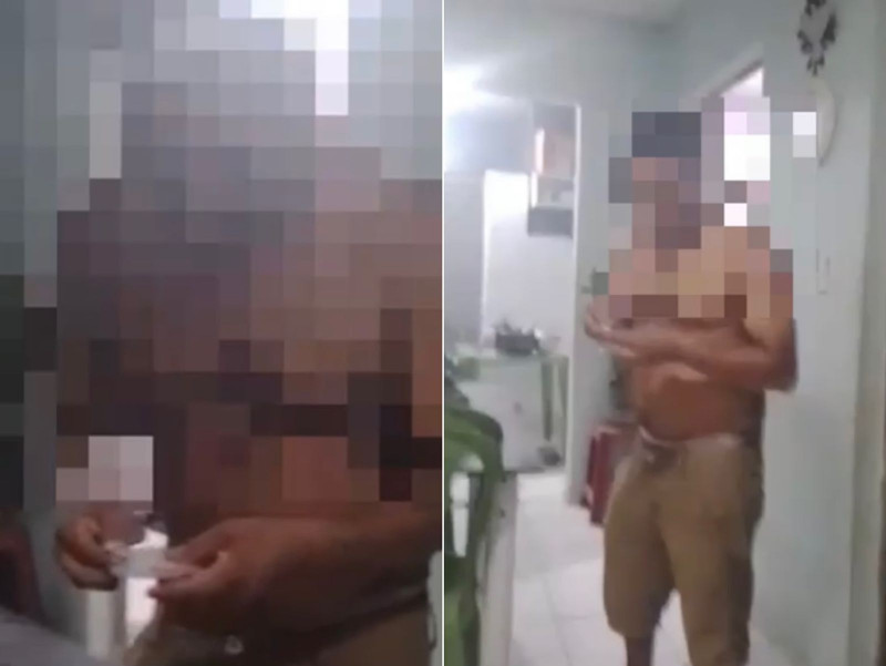 Pai filmado usando droga na frente do filho é preso no Piauí