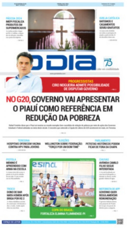Veja os destaques do Jornal O Dia de hoje, terça-feira (05)
