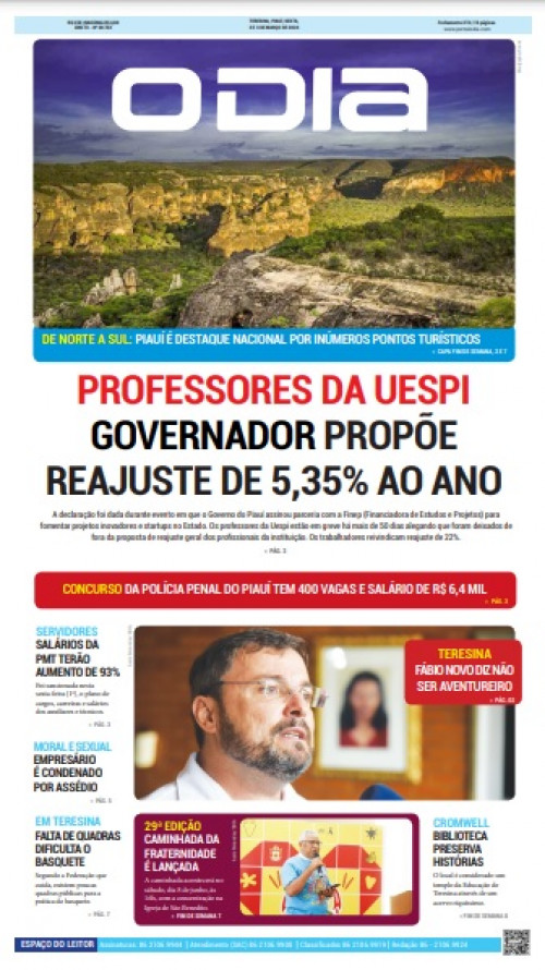 Veja os destaques do Jornal O DIA de hoje, domingo (03)