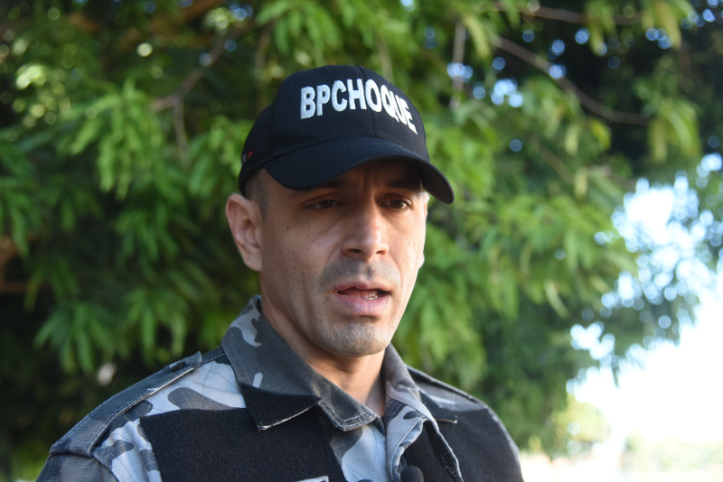 Capitão Frota, comandante da 3ª Companhia do BPChoque e responsável pelo Canil da Polícia Militar do Piauí - (Assis Fernandes/ODIA)