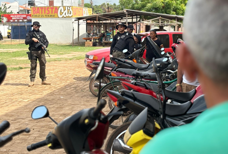 Motos recuperadas em Altos durante a operação Rastreados - (Divulgação/SSP-PI)