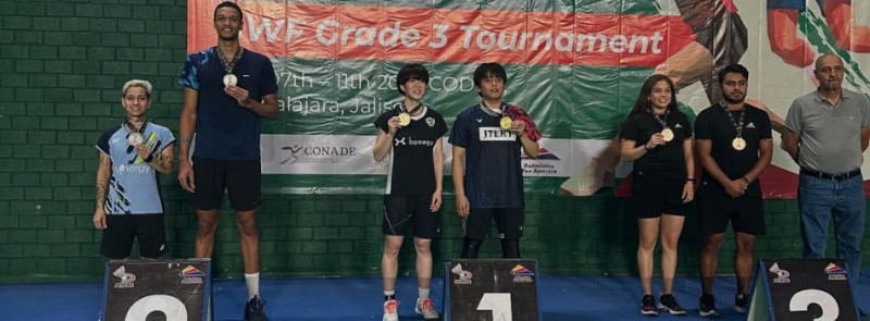 Com piauiense no pódio, Brasil fica com o vice no internacional de Badminton no México