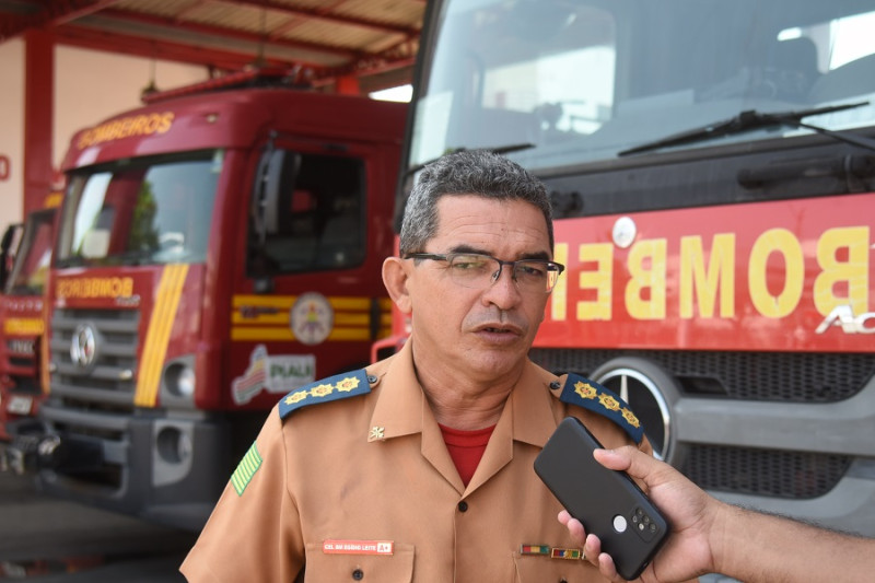 Coronel Egídio Leite, do Corpo de Bombeiros do Piauí - (Assis Fernandes/O Dia)