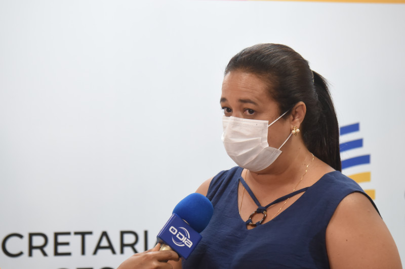 Cristiane Moura Fé destaca importância da vacinação - (Assis Fernandes/ODIA)