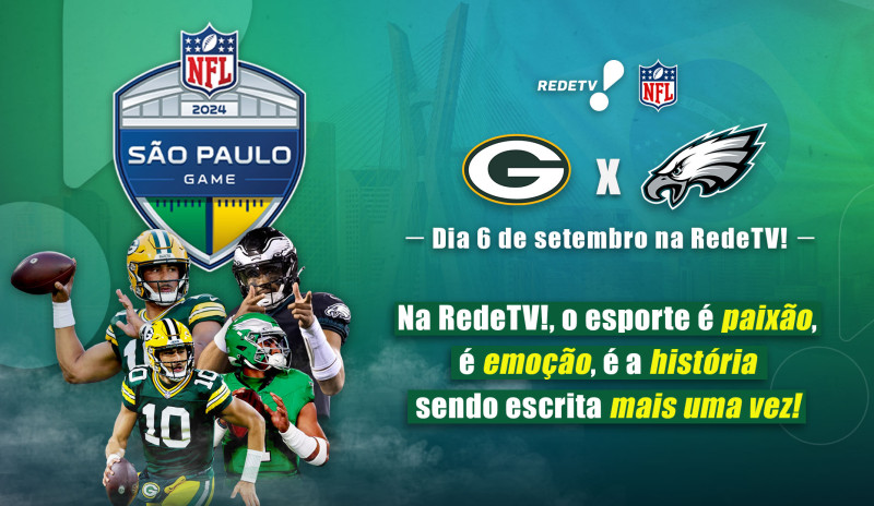 O Dia TV transmite jogo da NFL no Brasil - (Divulgação / RedeTV!)