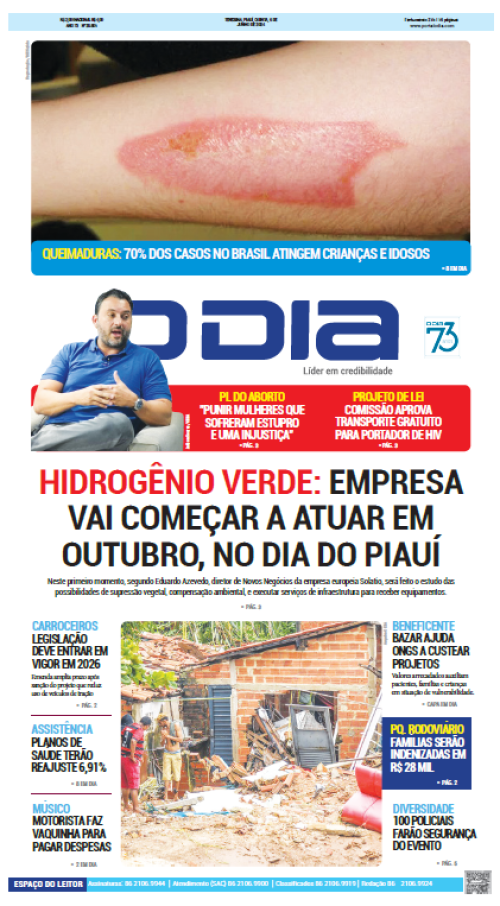 Confira os principais destaques do Jornal O Dia desta quinta-feira (06)