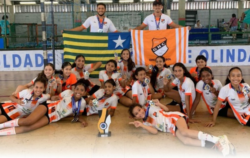 Equipe piauiense fica com o vice no Brasileiro de Handebol Feminino Mirim, no Recife