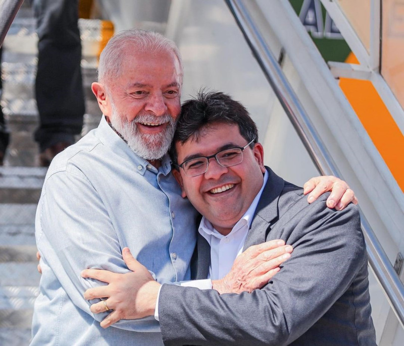 Presidente Lula e Rafael Fonteles, em Teresina - (Reprodução/Ccom)