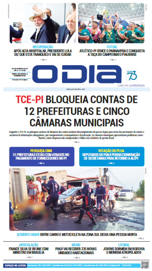 Confira os principais destaques do Jornal O Dia desta segunda-feira (16)