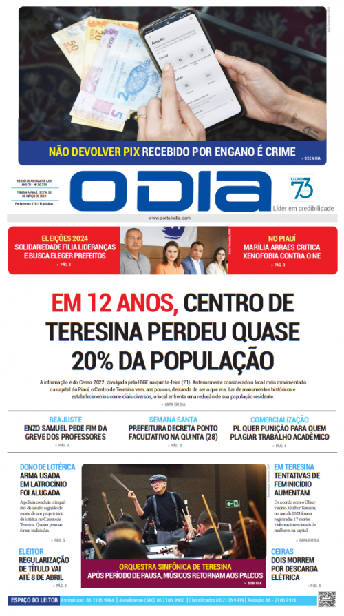 Confira os destaques do Jornal O Dia desta sexta-feira (22) - (Reprodução )