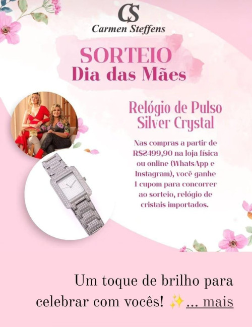 #Sorteio Dia das Mães - Carmen Steffens Teresina - by Dennise Lima - no Teresina Shopping. Imperdível. Chics!!! - (Divulgação)