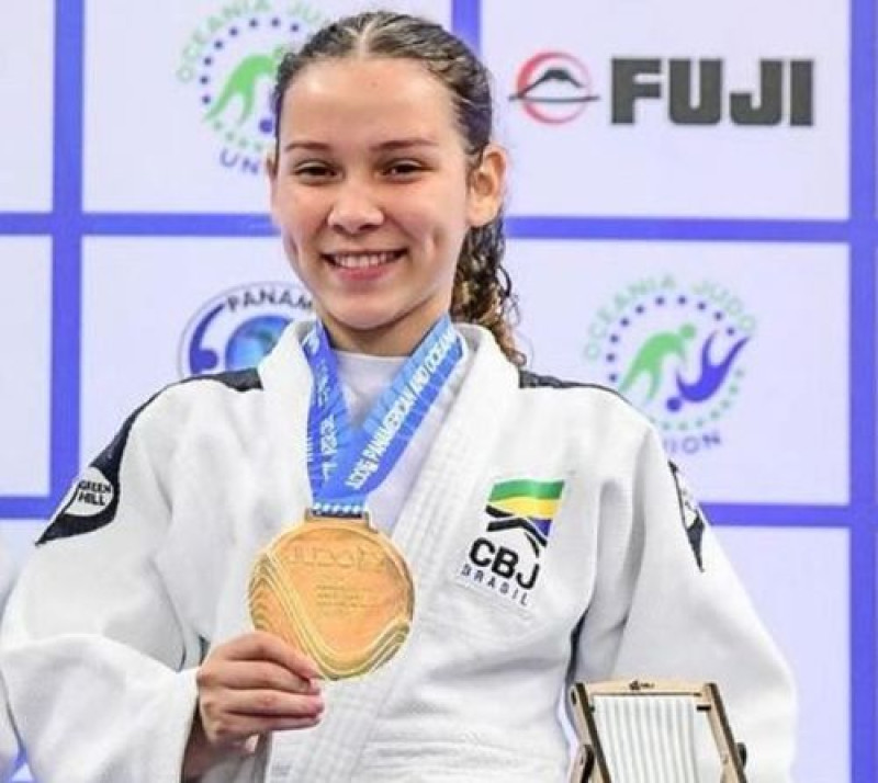 Jeissiara Vidal conquista ouro e é tricampeã do Pan-Americano de Judô, no Rio