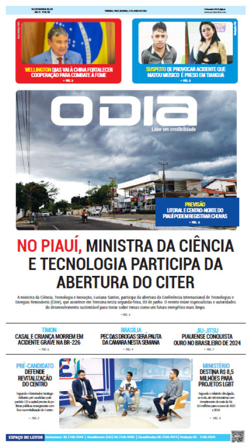 Confira os principais destaques do Jornal O Dia desta segunda-feira (03) - (Reprodução)