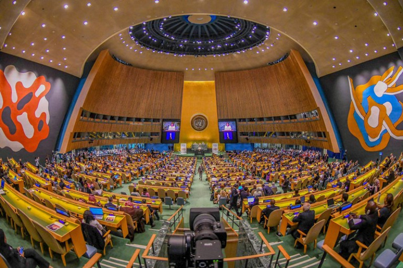 Wellington Dias durante evento da ONU em Nova Iorque - (Roberta Aline/ Ascom MDS)