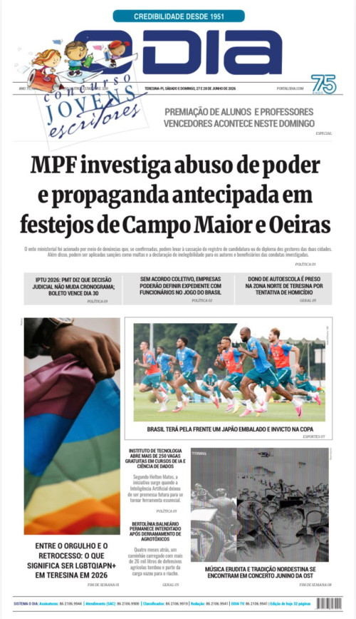 Confira os principais destaques do Jornal O Dia deste final de semana (27 e 28)