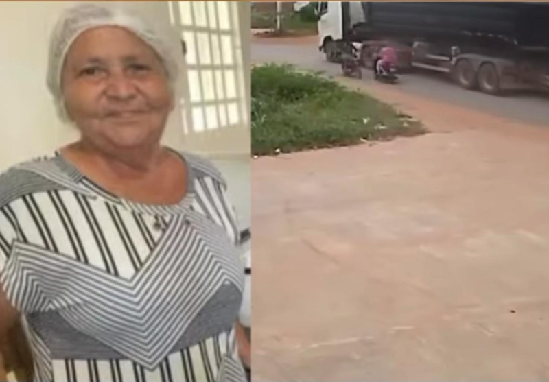 Idosa morre após ser esmagada por caminhão no interior do Piauí; veja vídeo - (Reprodução/Redes Sociais)