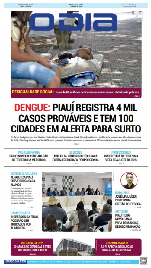 Confira os destaques do Jornal O Dia desta quarta-feira (03)