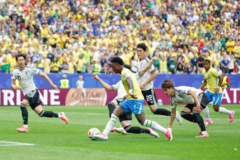 Brasil vence de virada nos acréscimos contra o Japão pela Copa do Mundo - (Rafael Ribeiro/CBF)