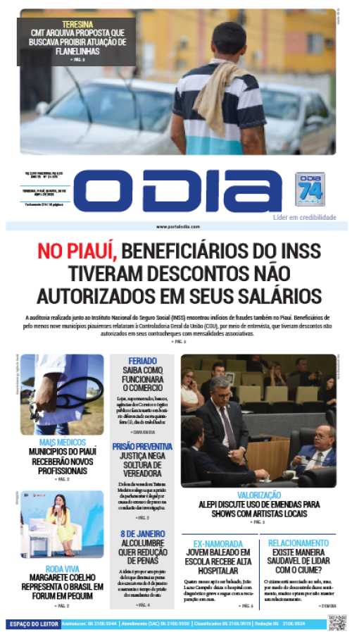 Confira os principais destaques do Jornal O Dia desta quarta-feira (30)