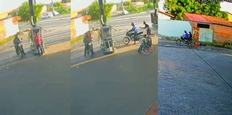 Câmera grava frentista tentando fugir antes de ser morto na zona Norte