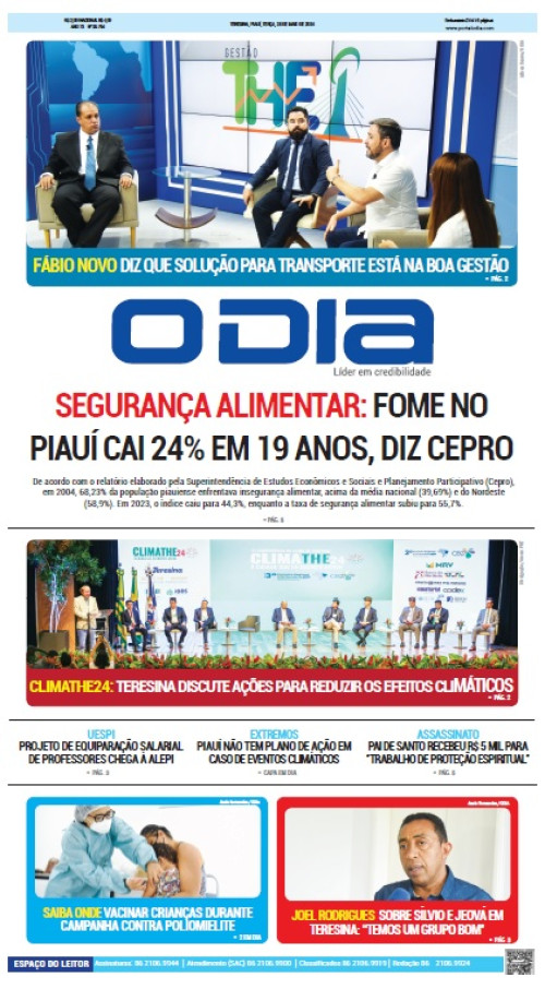 Confira os principais destaques do Jornal O Dia desta terça-feira (28)