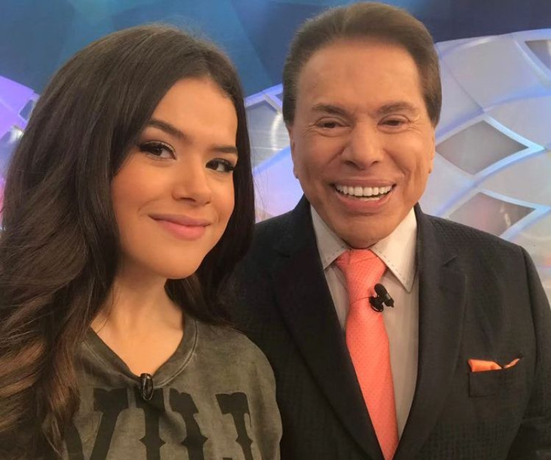 Maisa Silva ao lado de Sílvio Santos - (Instagram Maisa Silva)