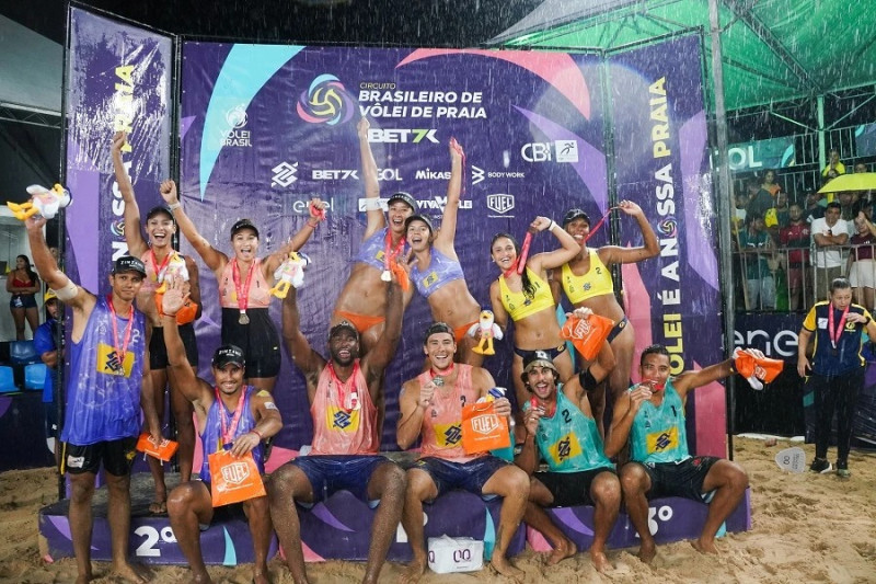 Vôlei de Praia: dupla Evandro e Arthur faturam ouro no Top 16 na etapa de Teresina