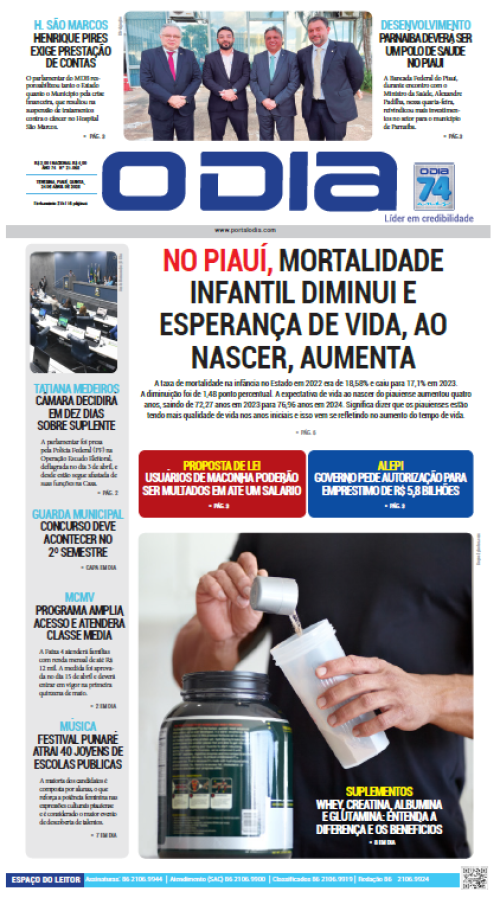 Confira os principais destaques do Jornal O Dia desta quinta-feira (24)