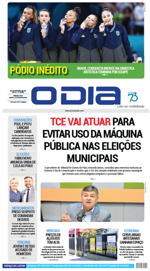 Confira os principais destaques do Jornal O Dia desta quarta-feira (31)