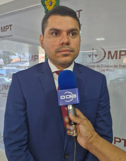 Procurador Igor Oliveira, do MPT-PI - (Edna Maciel / O DIA TV)