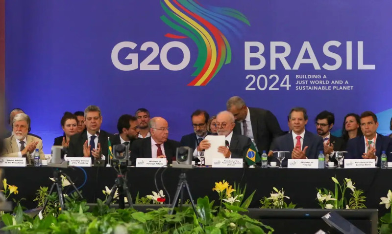Reunião do g20 comandada pelo presidente Lula - (Fábio Rodrigues Pozzebon/Agência Brasil)