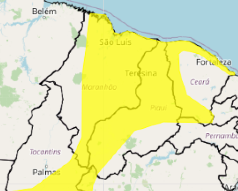 Teresina e 185 cidades do Piauí estão em alerta para chuvas intensas; veja a lista - (Reprodução)