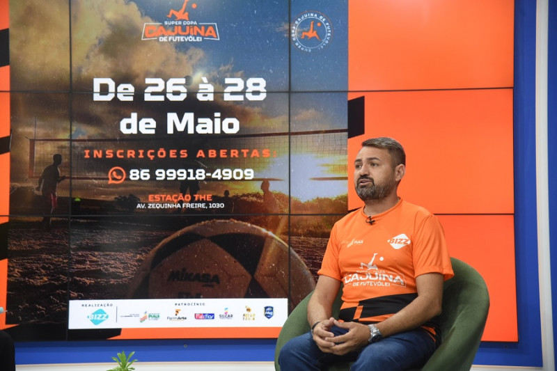 Gilcimar Oliveira, organizador da Supercopa Cajuína de Futevôlei. - (Assis Fernandes / O DIA)