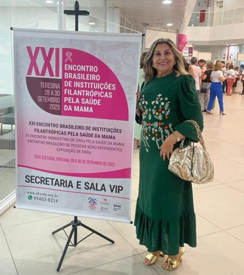 #Encontro - Um click da querida Regina Célia Bezerra - by Lojas Regina participou do evento XXl Encontro Brasileiro de Instituições Filantrópicas Pela Saúde da Mama. Chics!!! - (Divulgação)