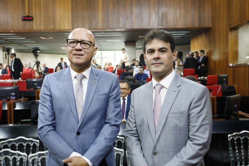 Severo Eulálio ao lado do atual presidente Franzé Silva - (Ascom Franzé Silva)