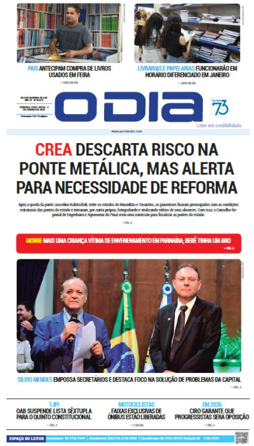 Confira os principais destaques do Jornal O Dia desta sexta-feira (03)