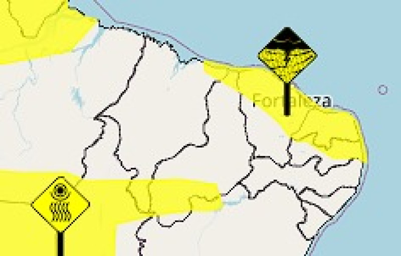 Chuva prevista entre 20 e 30 mm/h, podendo chegar a 50 mm/dia e umidade pode variar entre 30% e 20% no período - (INMET)