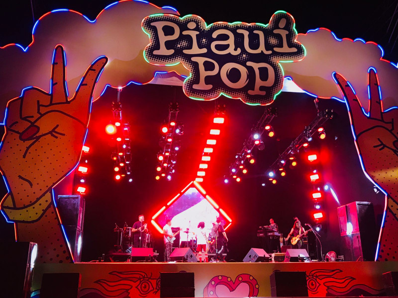 Banda se apresentou no palco Marcus Peixoto, no Piauí Pop - (Ezequiel Araujo/ODIA)