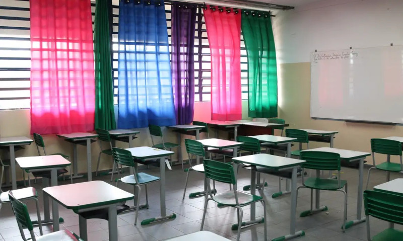 sala de aula vazia - (Ravena Rosa/Agência Brasil)